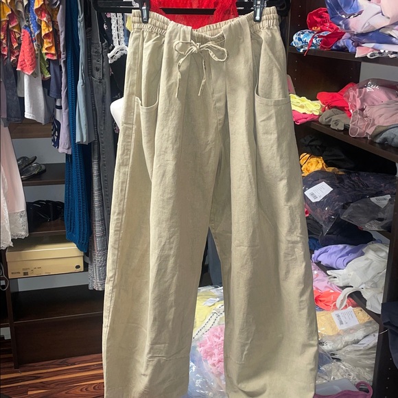 Free people Chambers laidback pull-on pants (summer sand) - Picture 5 of 6